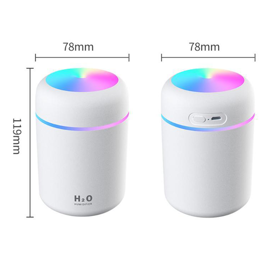 Mini USB Air Humidifier & Aroma Oil Diffuser, 300ml