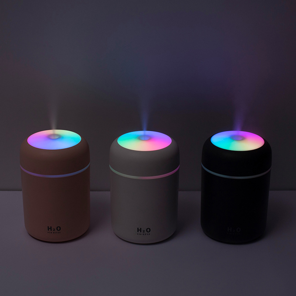 Mini USB Air Humidifier & Aroma Oil Diffuser, 300ml